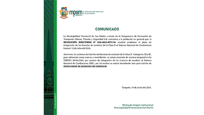 Comunicado