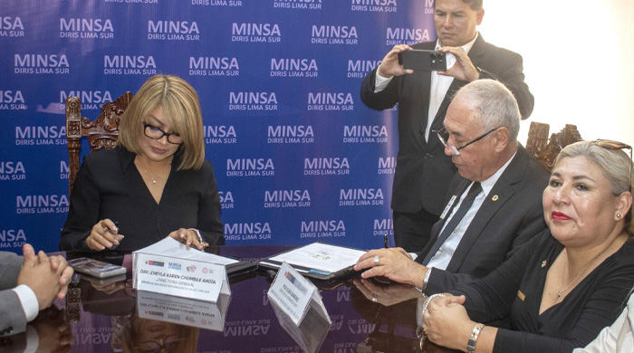 La Diris Lima Sur y el Club de Leones Internacional de Miami firman importante acuerdo de cooperación