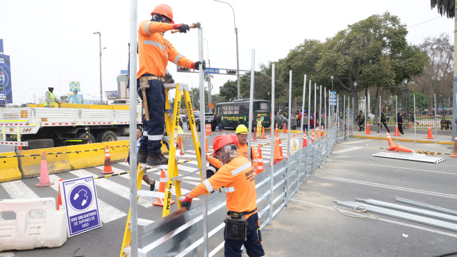 MTC: Se inicia plan de desvío en Paseo Colón para la construcción de la Estación Central de la Línea 2 del Metro de Lima