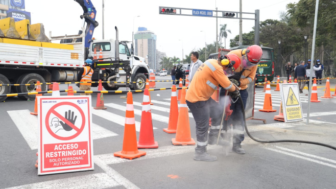 MTC: Se inicia plan de desvío en Paseo Colón para la construcción de la Estación Central de la Línea 2 del Metro de Lima