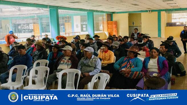 Capacitación de las juntas administradoras de servicios de saneamiento JASS de cusipata