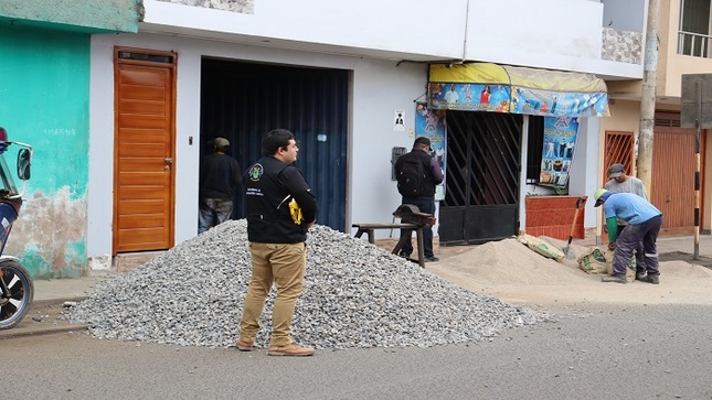obstrucción de la vía pública en la ciudad de Huaral