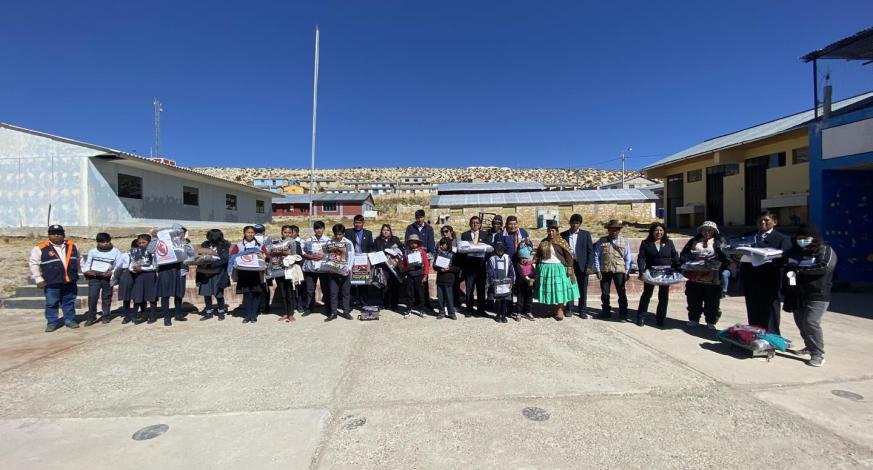 El alcalde provincial, John Larry Coayla, a través de la Oficina de Gestión de Riesgo de Desastres de la Municipalidad Provincial de Mariscal Nieto, realizó una visita al centro poblado de Aruntaya.