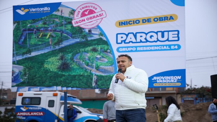 ¡Buenas noticias para Ventanilla! Iniciamos las obras de construcción de parques en los grupos residenciales E4 y A2. Estos nuevos espacios verdes no solo embellecerán nuestro distrito, sino que también ofrecerán áreas de recreación y esparcimiento para todas las familias. Seguimos trabajando para mejorar la calidad de vida de nuestra comunidad.