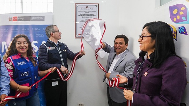 Ministro de Salud inaugura Centro de Salud Mental Comunitaria que atenderá más de 200 000 vecinos de Ate 