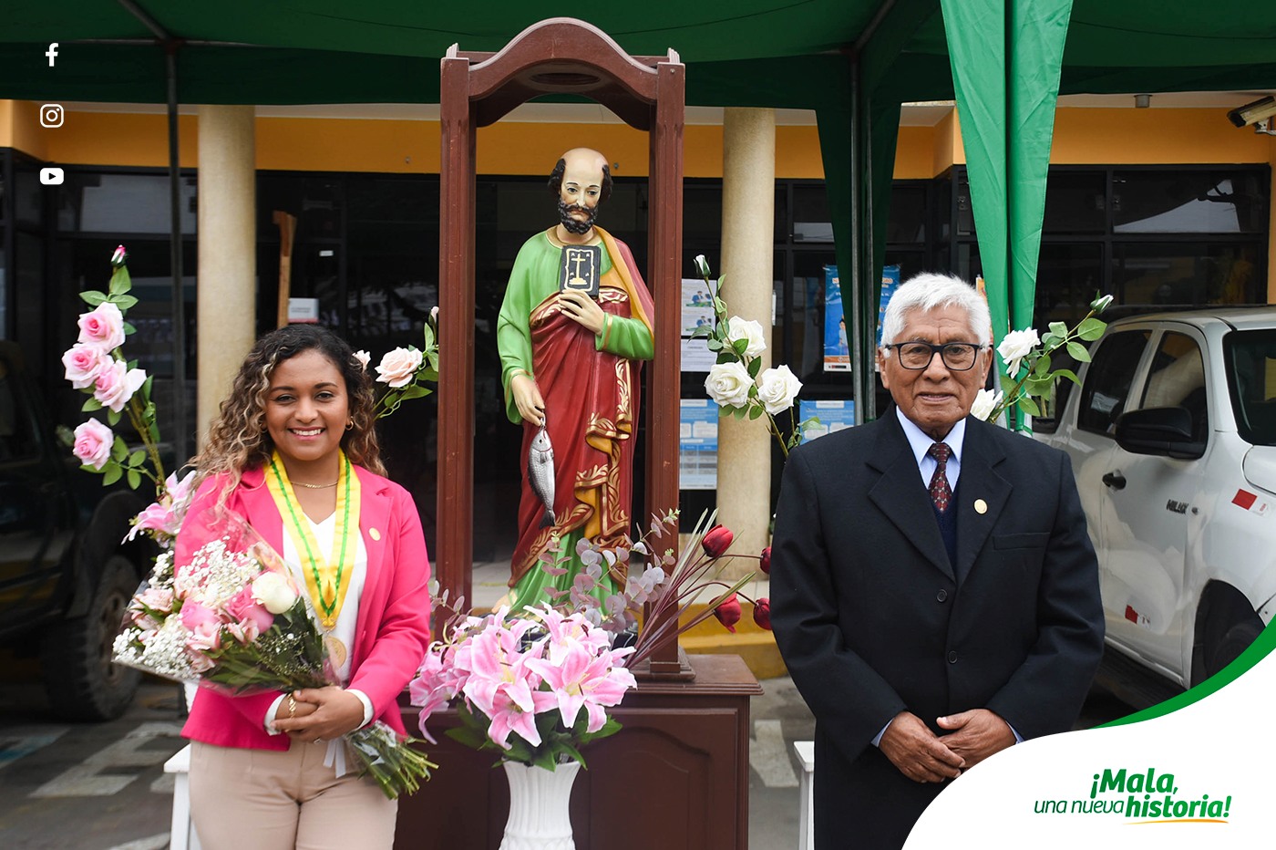 Recibimiento a la Sociedad de la Santísima Virgen del Carmen de Mala