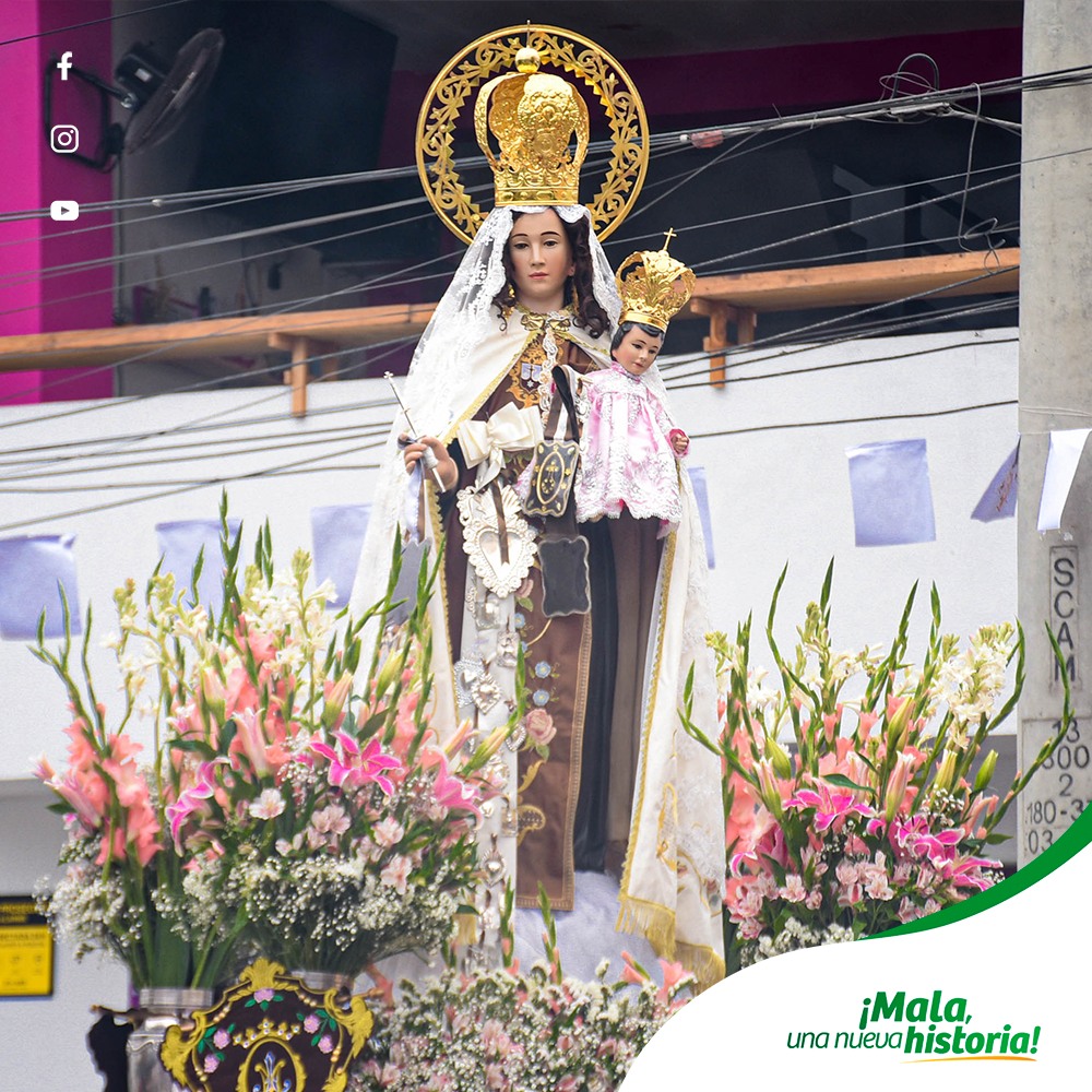 Recibimiento a la Sociedad de la Santísima Virgen del Carmen de Mala