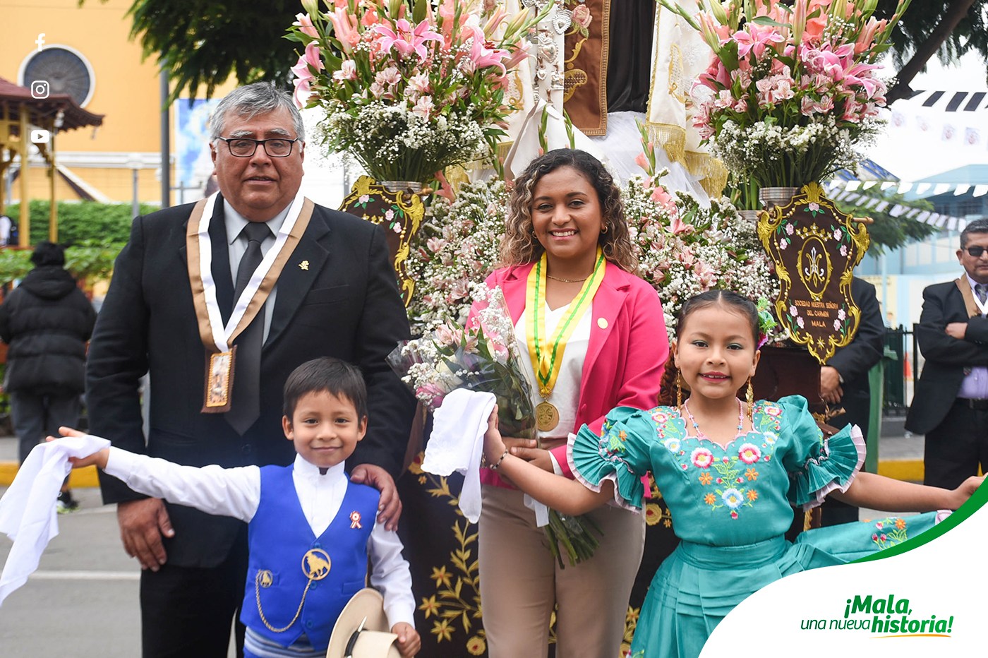 Recibimiento a la Sociedad de la Santísima Virgen del Carmen de Mala