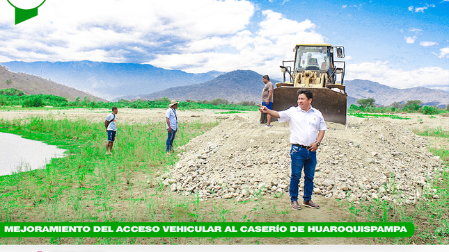 Mejoramiento del acceso vehicular al Caserío de Huaroquispampa