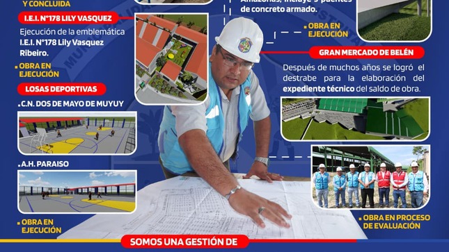 Belén progresa, Alcalde Cesar Vidaurre trabaja por el desarrollo del distrito
