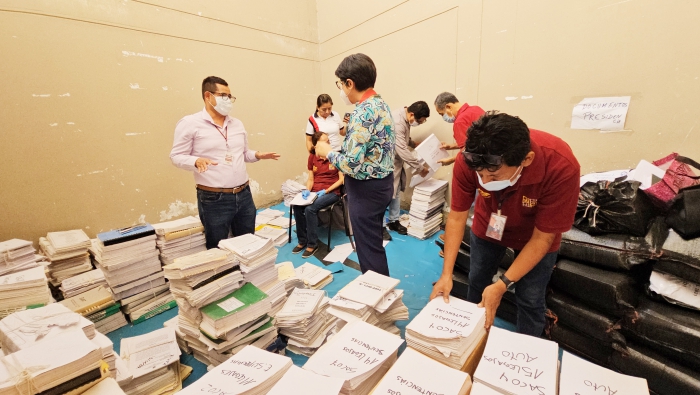 Corte Superior de Piura logró recolectar 465 metros lineales de documentos administrativos