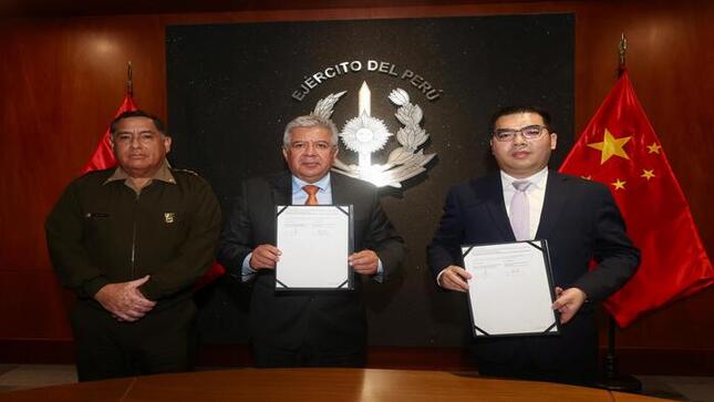 Ejército adquirirá dos drones con sistema de procesamiento cartográfico 3D y vigilancia mediante convenio entre el MINDEF y empresa china