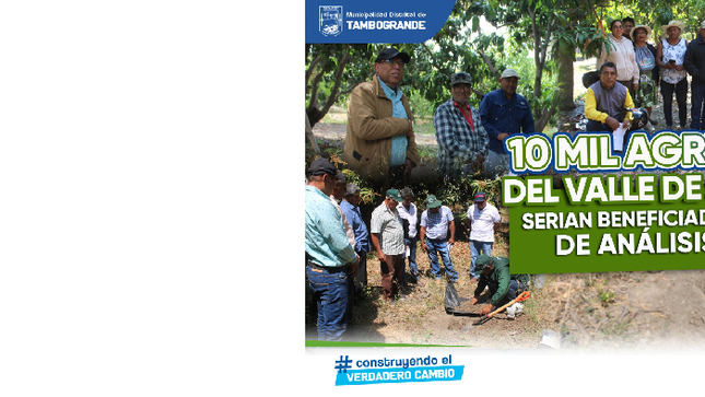Más de 10 mil Agricultores del Valle De San Lorenzo serian beneficiados con proyecto de análisis de suelos