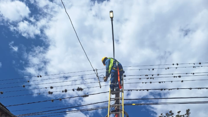 Instalación alumbrado público LED