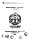 Vista preliminar de documento Manual de Clasificador de Cargo 2024