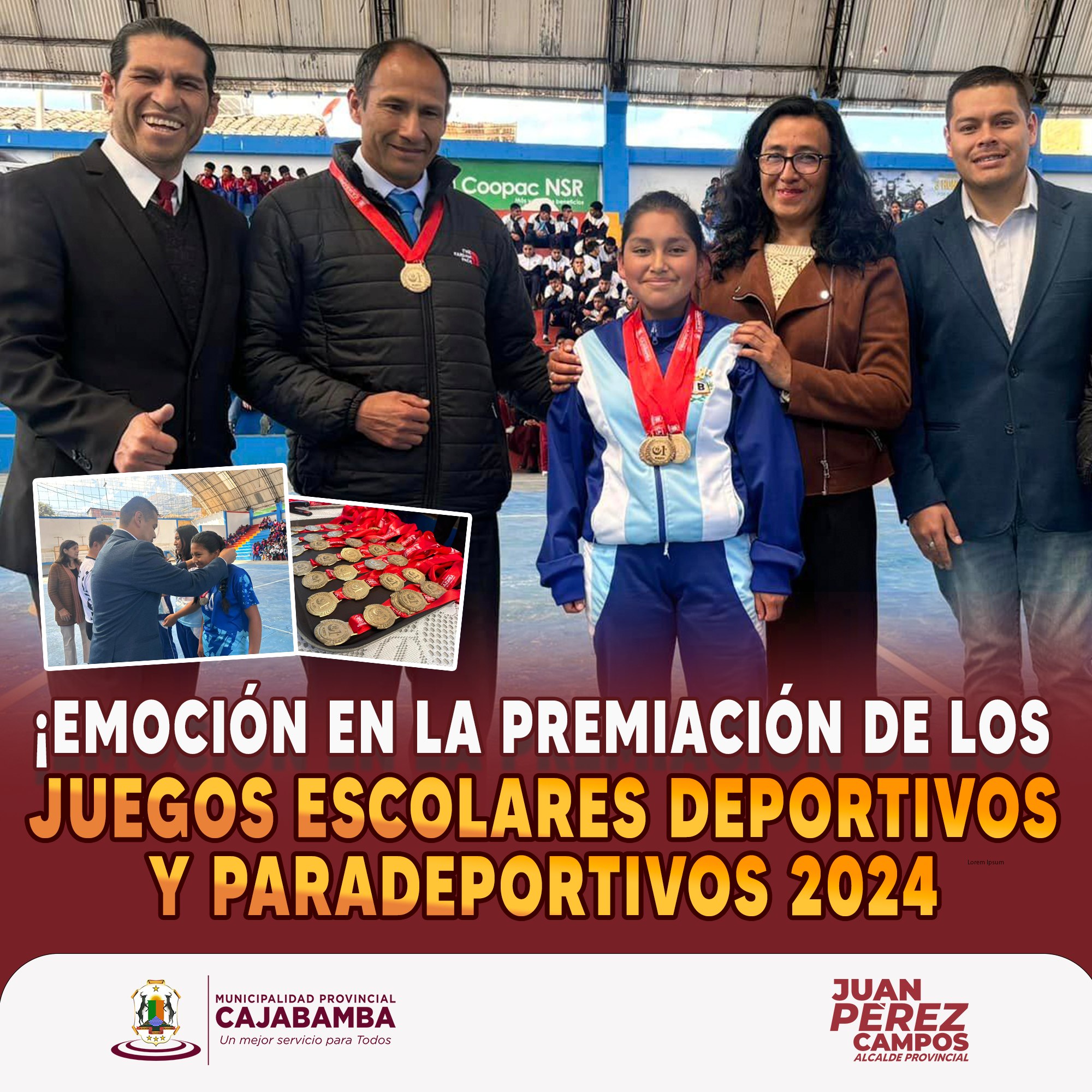 ¡Emoción en la premiación de los juegos escolares deportivos y paradeportivos 2024!