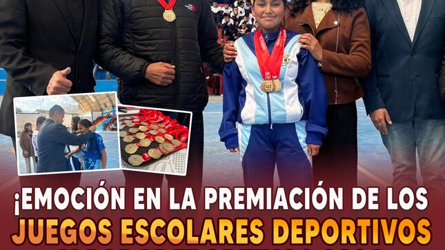 ¡Emoción en la premiación de los juegos escolares deportivos y paradeportivos 2024!