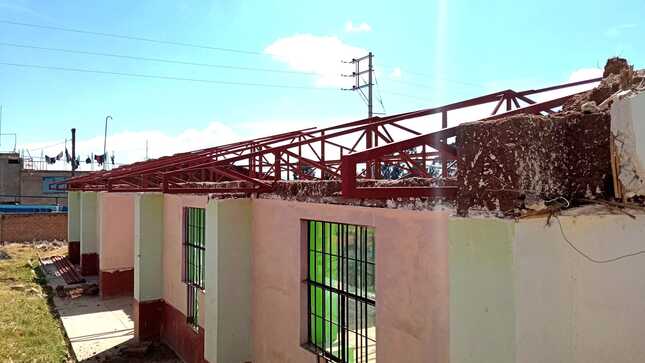Imagen del techado del jardín inicial