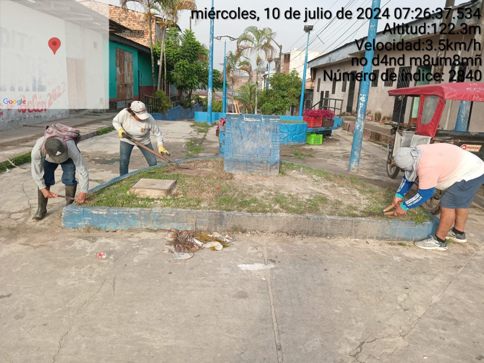 Mantenimiento y embellecimiento de la Alameda Contamana.