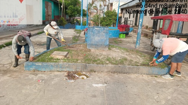 Mantenimiento y embellecimiento de la Alameda Contamana. 