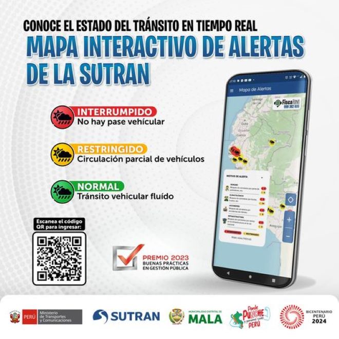 Información del tránsito en vías nacionales en tiempo real
