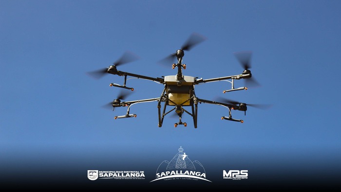 Sapallanga se capacita en fumigación y fertilización con "Dron Fumigador"