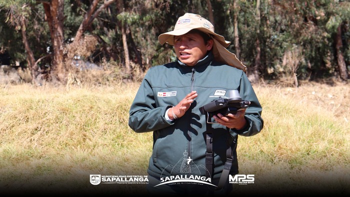 Sapallanga se capacita en fumigación y fertilización con "Dron Fumigador"