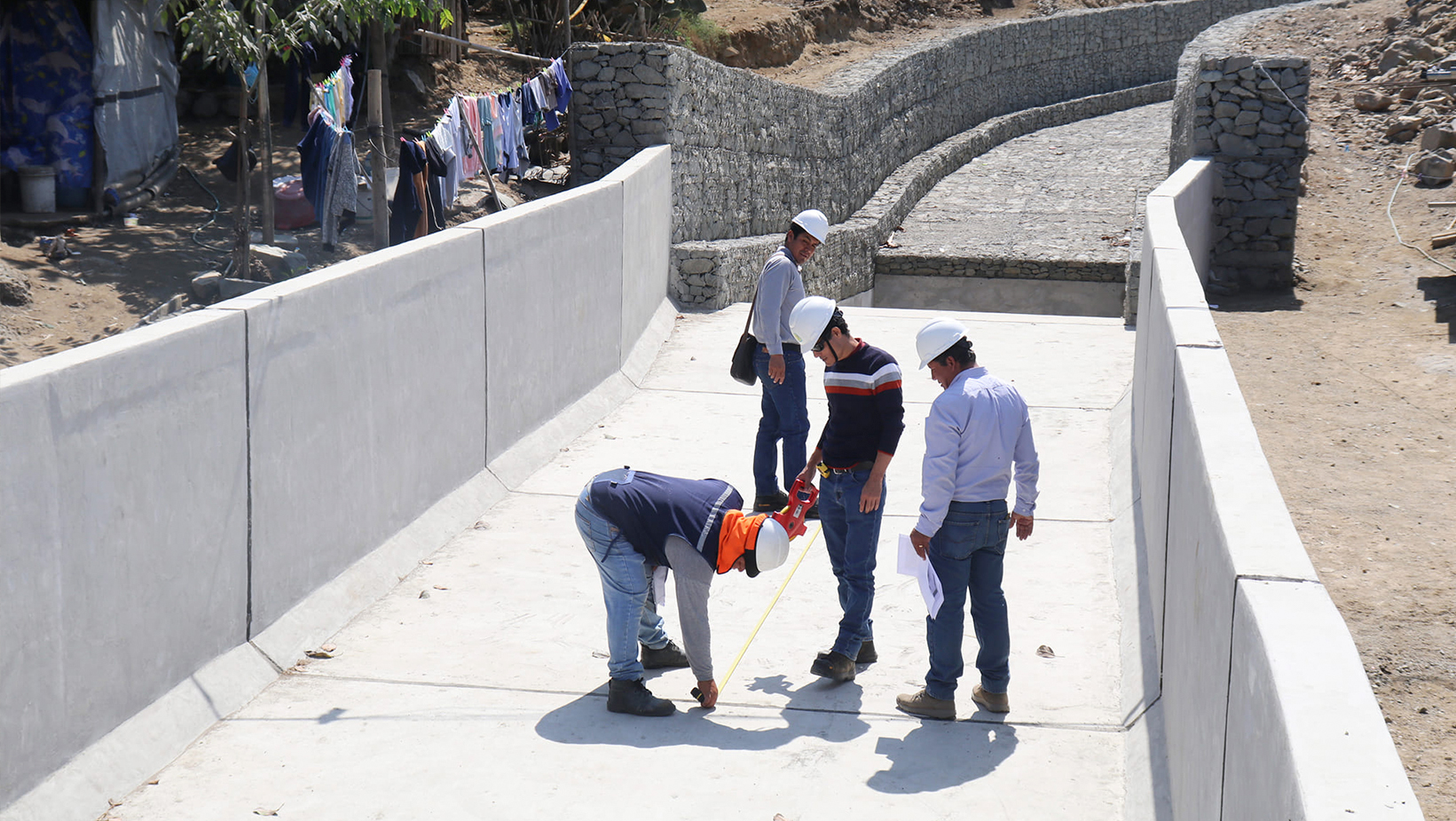 Concluye Obra de Prevención en la quebrada San Cristóbal de San Jacinto
