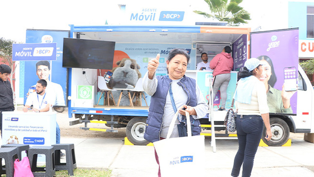 ¡HOY! el Agente Movil BCP llega al distrito de Culebras.