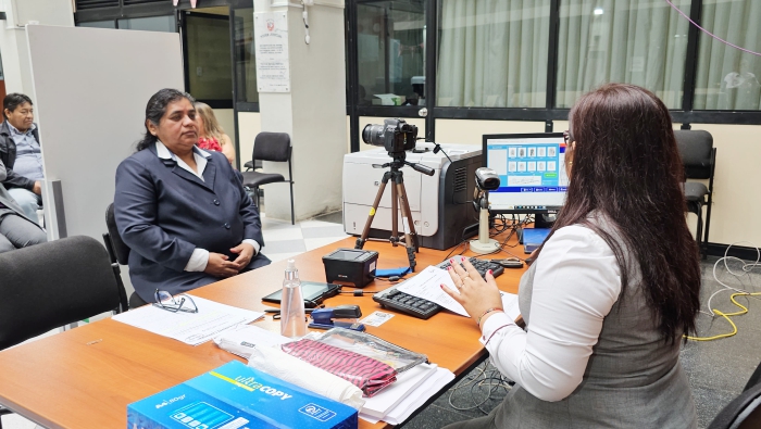 Colaboradores judiciales se benefician con campaña para obtención y/o renovación de DNI Electrónico