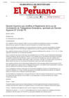 Vista preliminar de documento Decreto Supremo Nº 008-2018-TR Que modifica el Reglamento de la Ley de Contratación de Trabajadores Extranjeros, aprobado por Decreto Supremo N° 014-92-TR.