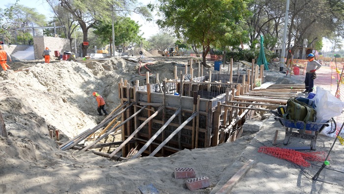 Construcción avanza a buen ritmo