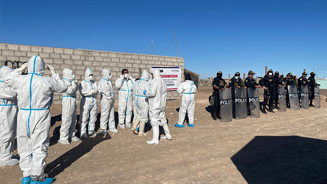 Arequipa: Fiscalía dirige operativo para prevenir delito contra la salud pública ante brote de grive aviar en La Joya