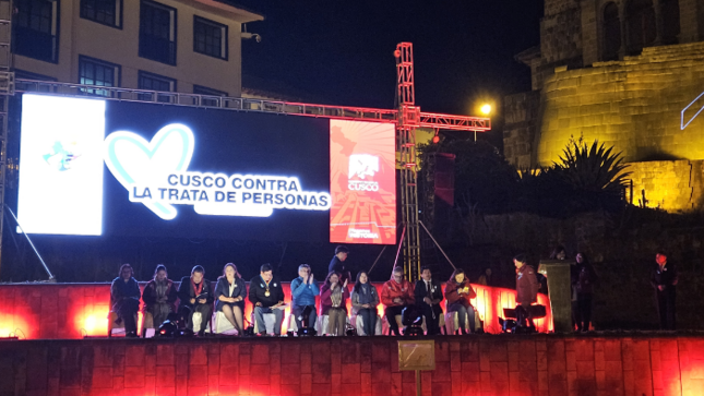 Cancillería Cusco reafirma su compromiso en la lucha contra la trata de personas a través de “Corazón Azul”