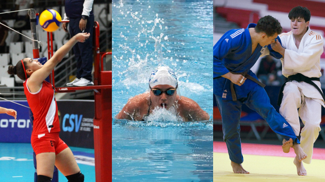 mundiales judo voley natación