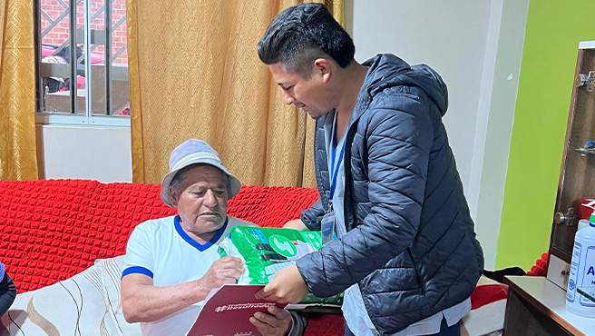 CIAM realizó la asistencia y visita domiciliaria de los adultos mayores de la provincia.
