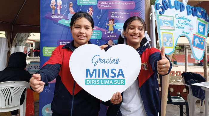 Mas de 1000 alumnas fueron beneficiadas con la campaña de salud integral de la Diris Lima Sur