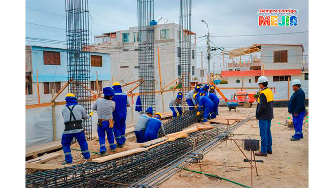 ¡Las obras no paran en Mejía! Avances del mejoramiento de los servicios culturales, industriales y artes del centro cultural de las Gaviotas