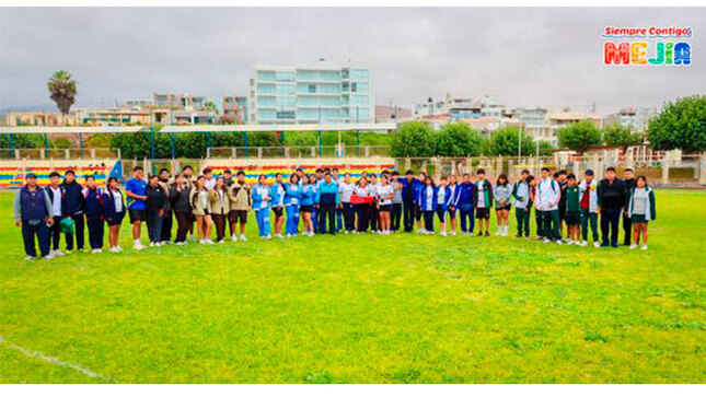 El Estadio Municipal de Mejía fue sede de los Juegos Escolares Deportivos y Paradeportivos de la UGEL-ISLAY