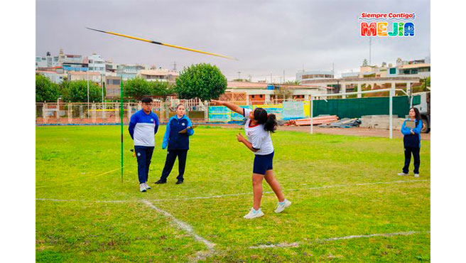 El Estadio Municipal de Mejía fue sede de los Juegos Escolares Deportivos y Paradeportivos de la UGEL-ISLAY