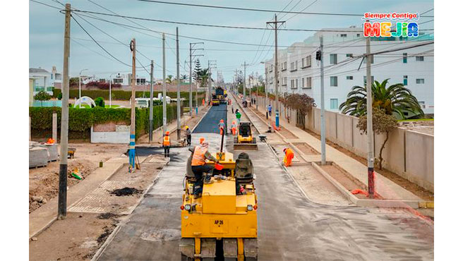 ¡Ya es una realidad! Trabajos finales del mejoramiento de la transitabilidad vehicular y peatonal en la Av. Tambo