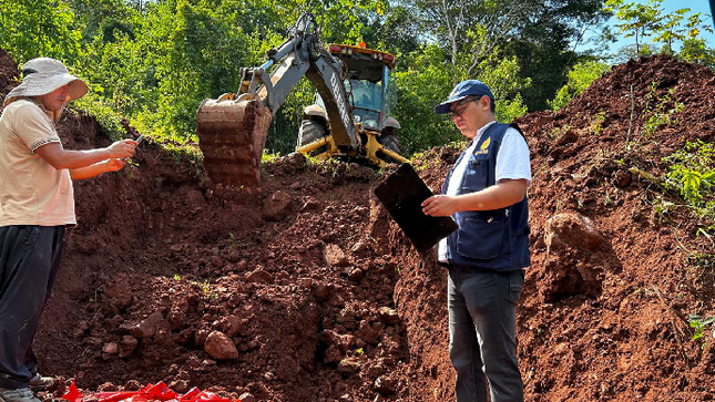 Selva Central: Fiscalía Especializada en Derechos Humanos dirige recuperación de restos de víctimas de violencia causada por el terrorismo