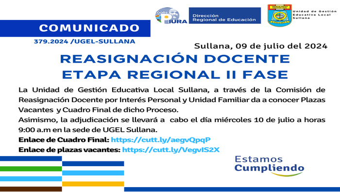 Comunicado N°379-2024
