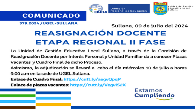Comunicado N°379-2024