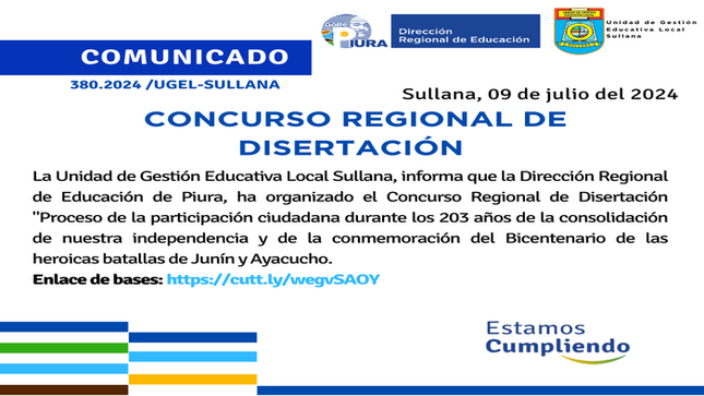 Comunicado N°380-2024