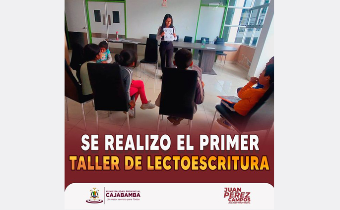 realizó el primer taller de lectoescritura