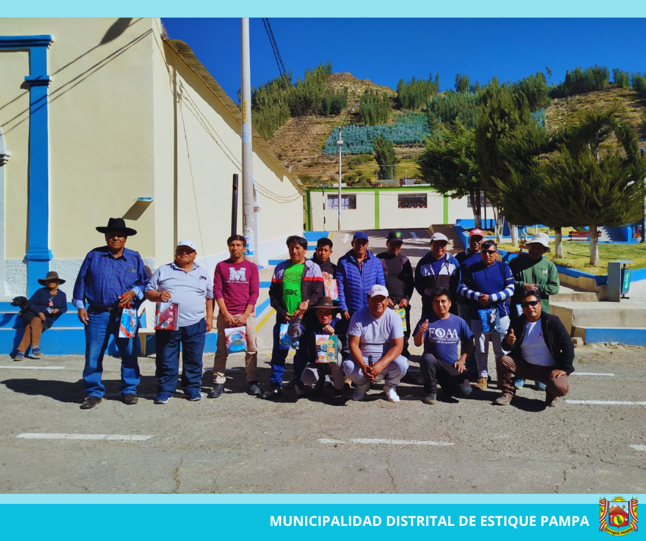 HOMENAJE A PAPÁ POR PARTE DE LA MUNICIPALIDAD DISTRITAL DE ESTIQUE PAMPA