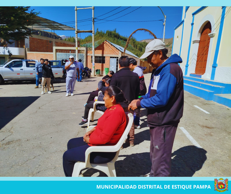 HOMENAJE A PAPÁ POR PARTE DE LA MUNICIPALIDAD DISTRITAL DE ESTIQUE PAMPA