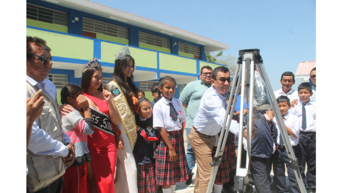Alcalde Melendez inaugura moderna infraestructura en i.e Santa Julia Billiart en Tejedores