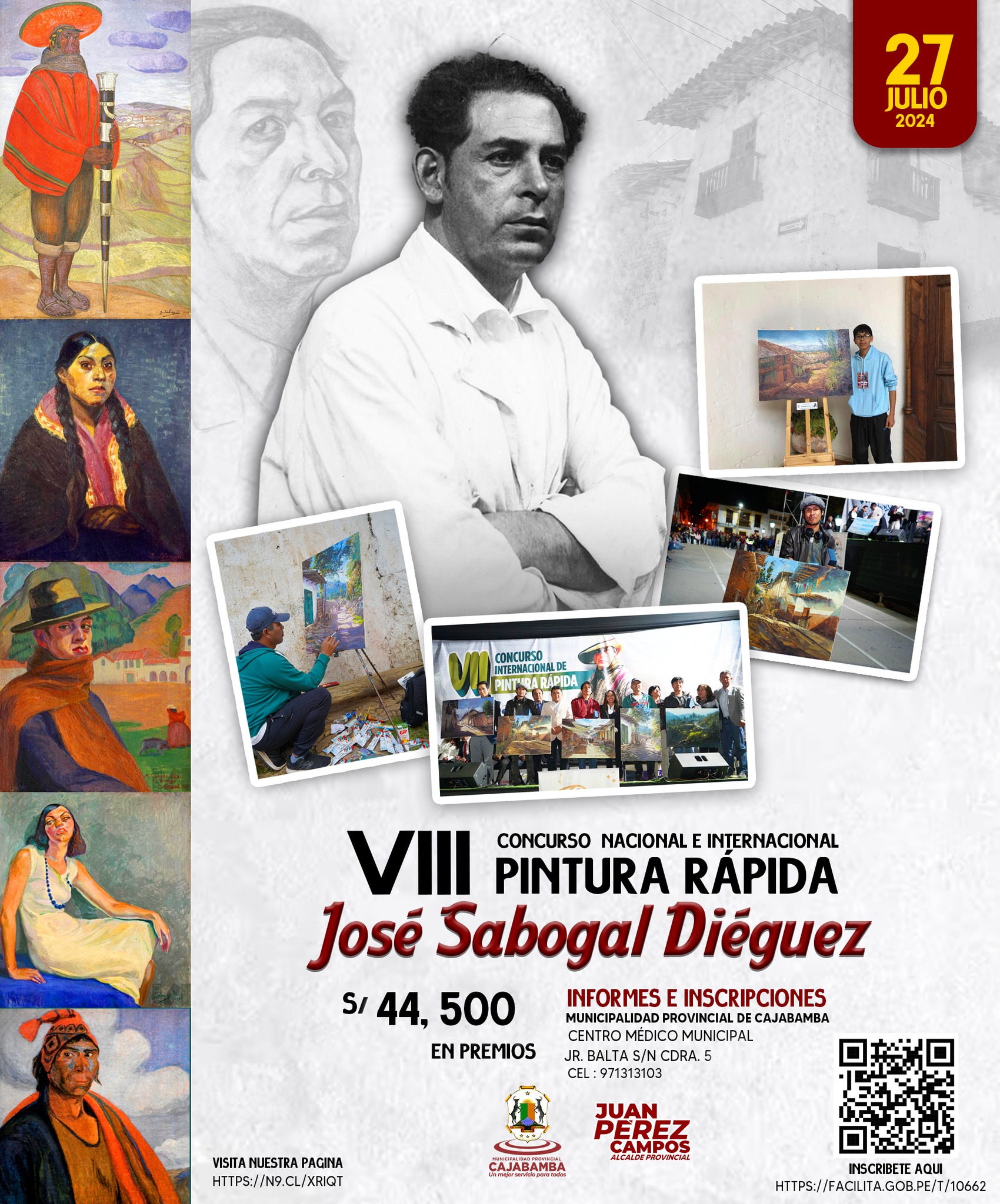 VIII concurso nacional e internacional de pintura rápida José Sabogal Diéguez 2024